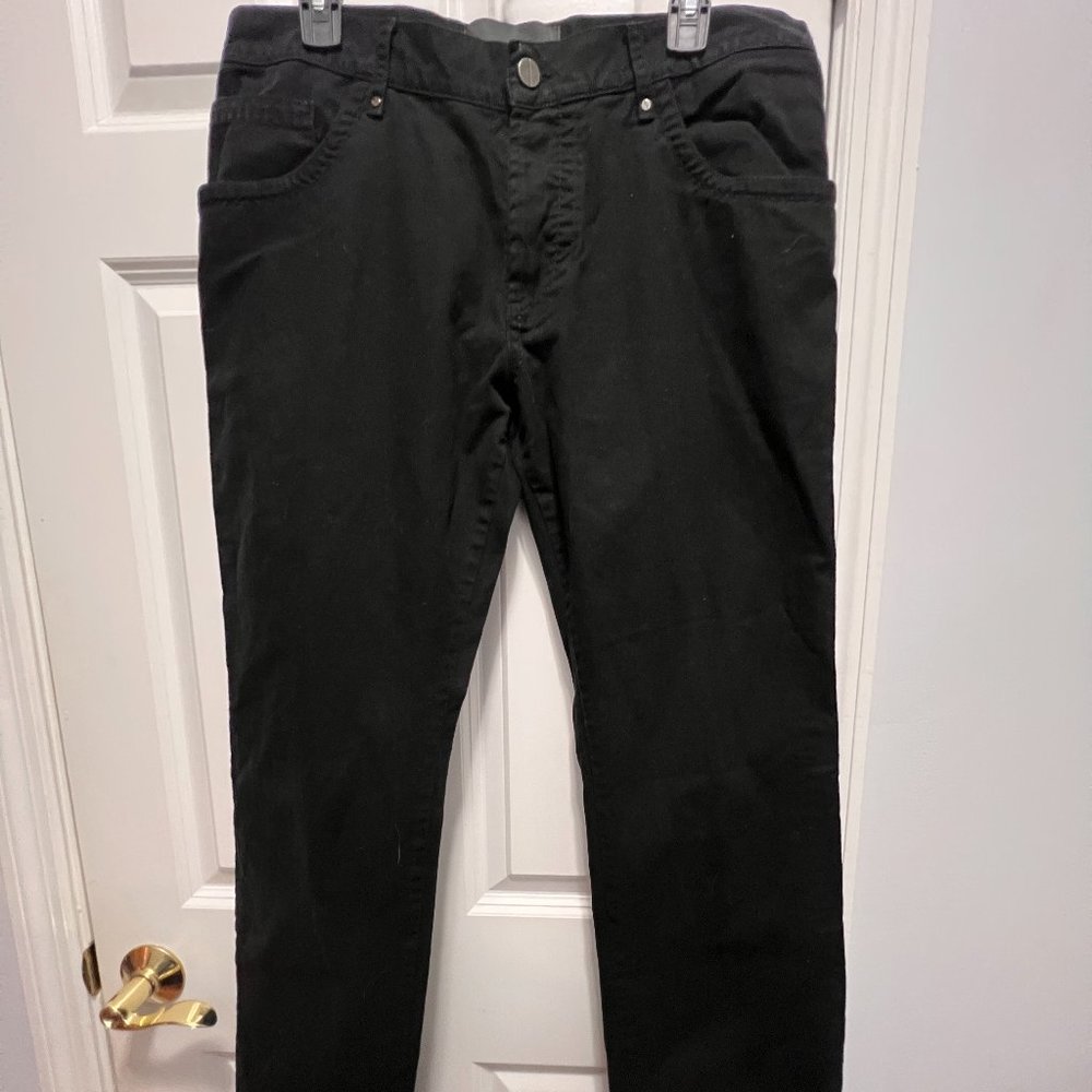 Versace black jeans 37 X 34 1/2 made in Italy